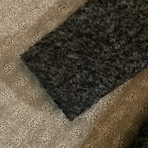 Black Wool Blend Coat - Picture 13 of 13